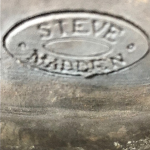 Steve Madden Leather Lace Up Zipper Back Boots - Picture 6 of 7